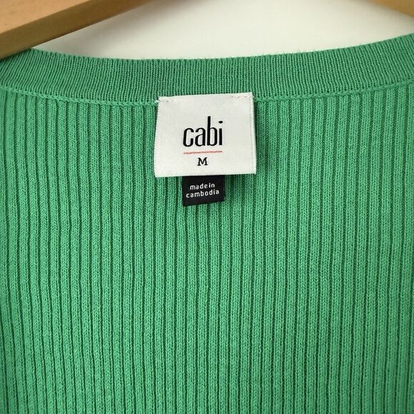 Cabi Wrap Belted Cocktail Cardigan Spearmint Green Sz M Preppy Ballerina Cottage - Picture 6 of 14
